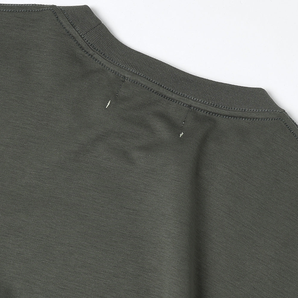Brushed Mockrody Crew Neck L/S Tee