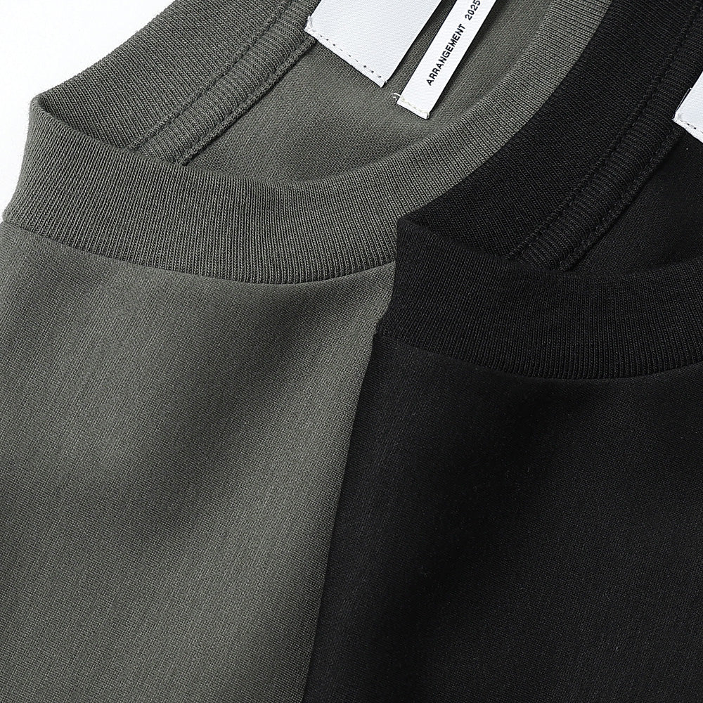 Brushed Mockrody Crew Neck L/S Tee
