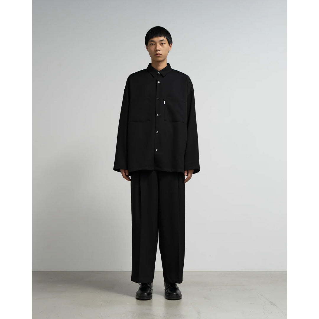 Scale Off Wool Wide Slacks