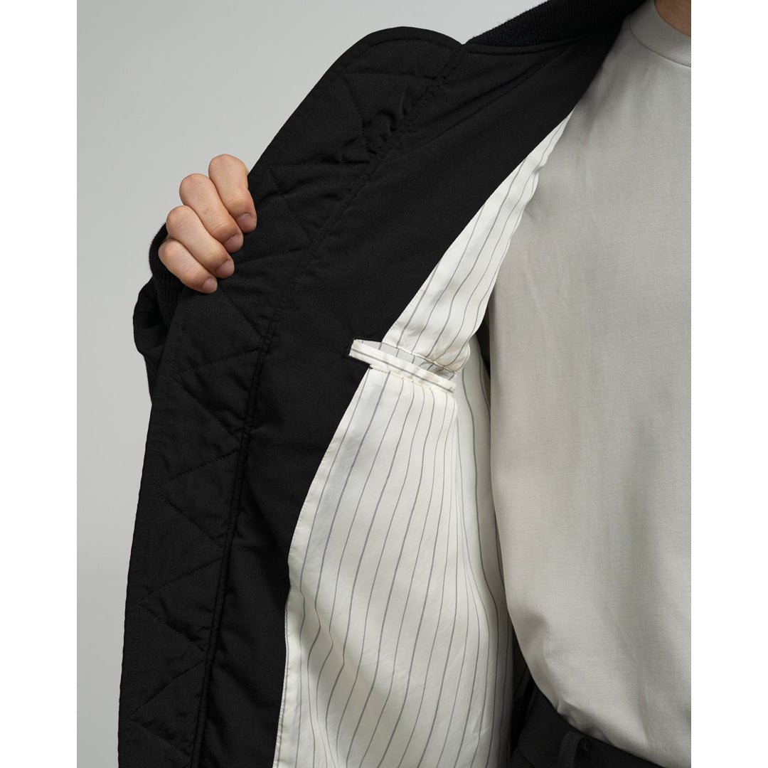 Fulled Wool Twill Flight Jacket
