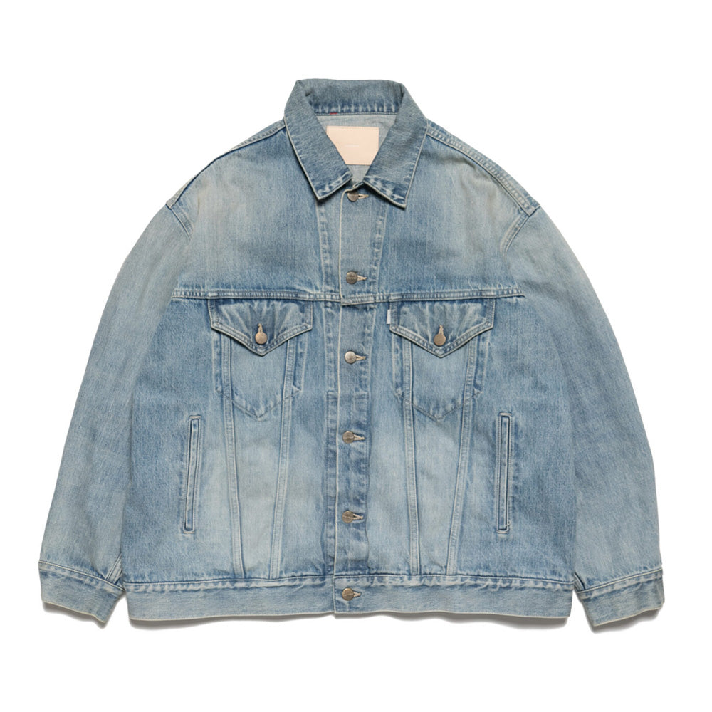 Selvage Denim Trucker Jacket(Lt. FADE)