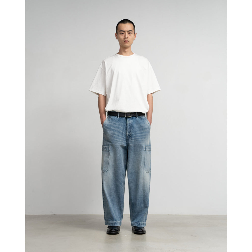 Selvage Denim Cargo Pants(LIGHT FADE)