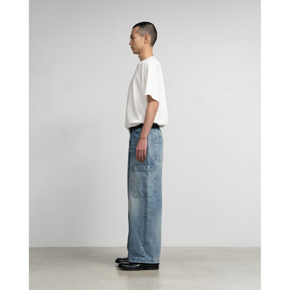 Selvage Denim Cargo Pants(LIGHT FADE)