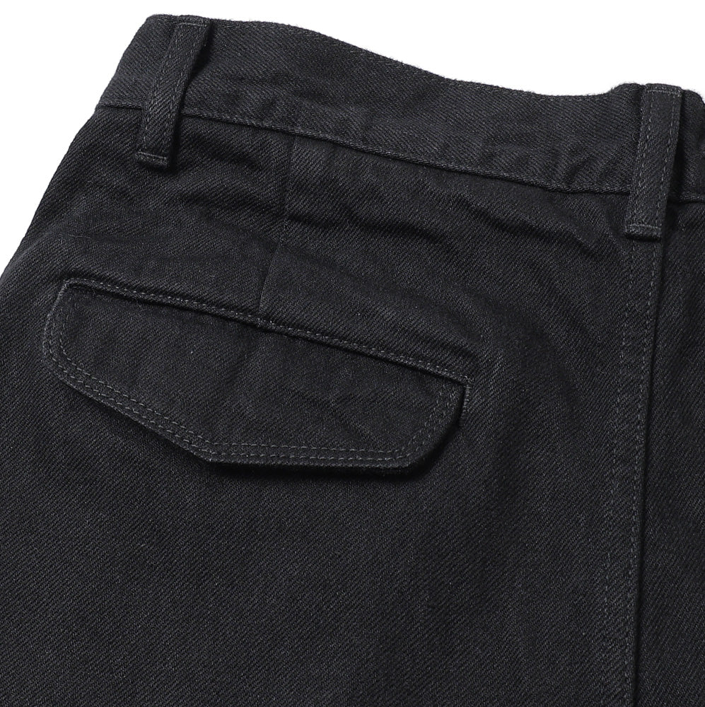Selvage Denim Two Tuck Tapered Pants(WASHED)