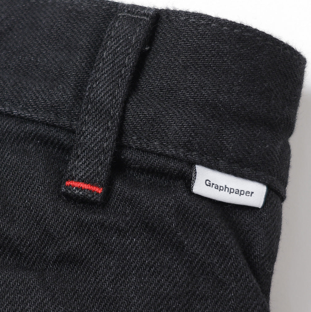 Selvage Denim Two Tuck Tapered Pants(WASHED)