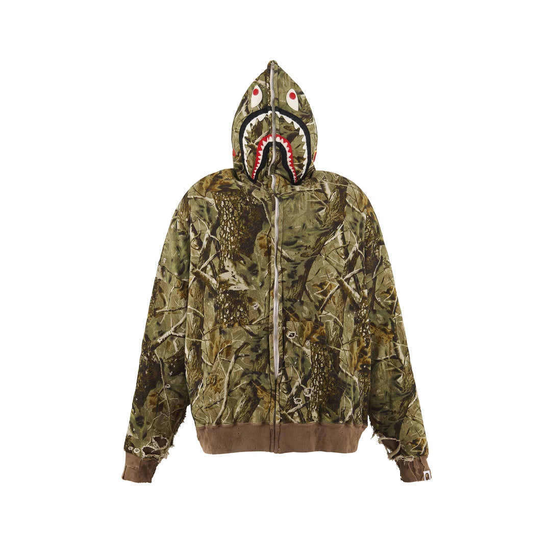 SAINT Mxxxxxx × A BATHING APE® BAPE ZIP HOODIE SHARK