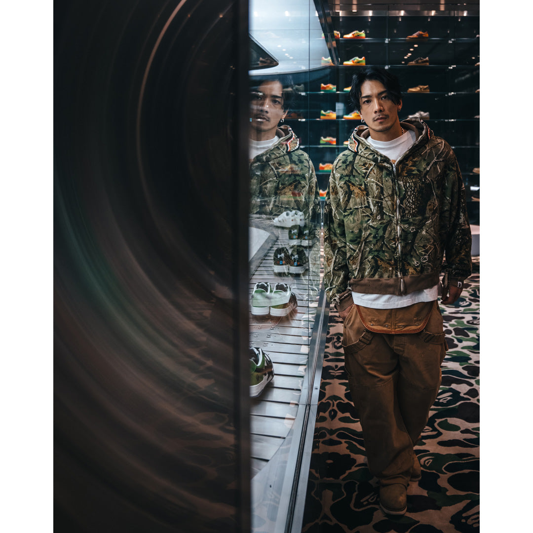 SAINT Mxxxxxx × A BATHING APE® BAPE ZIP HOODIE SHARK