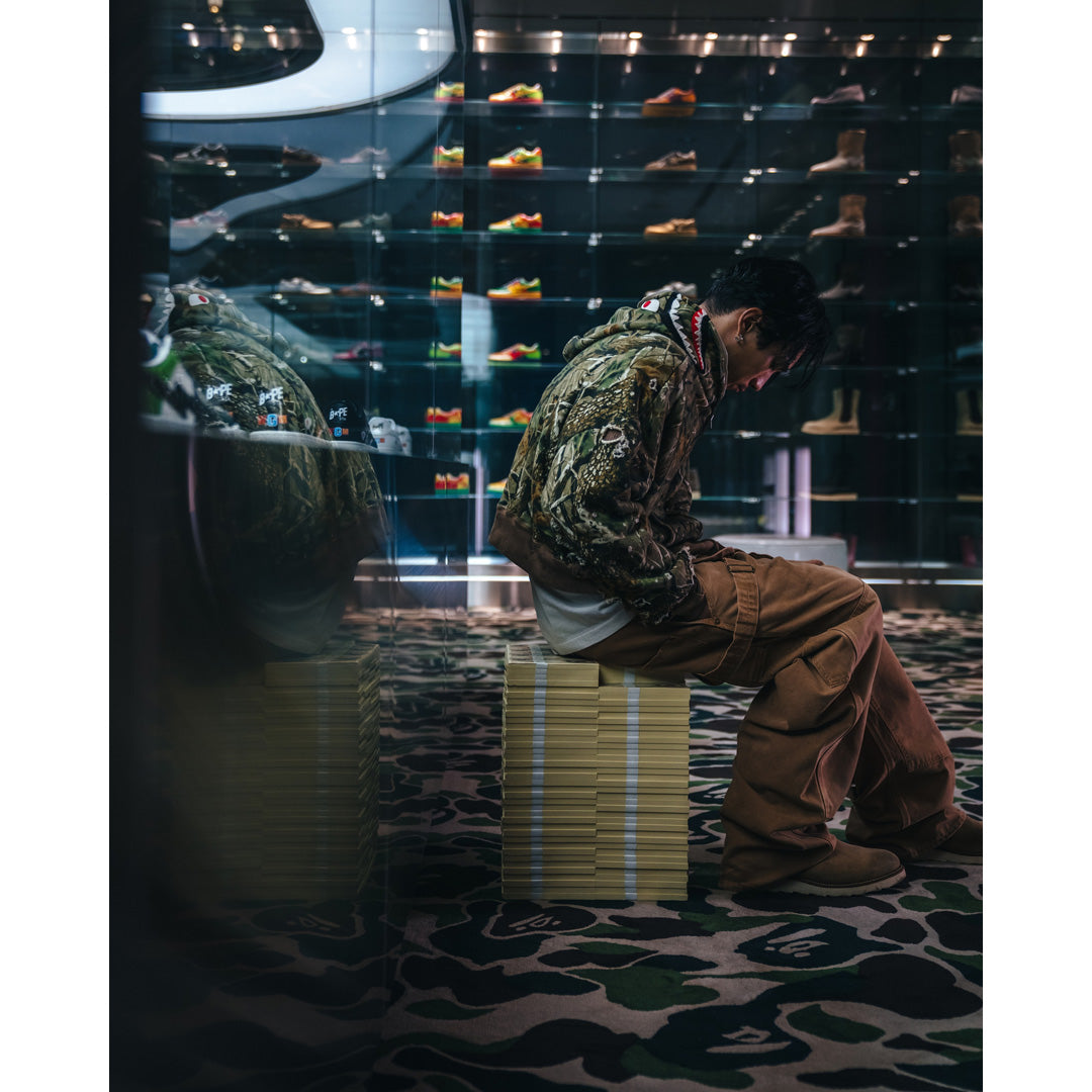 SAINT Mxxxxxx × A BATHING APE® BAPE ZIP HOODIE SHARK