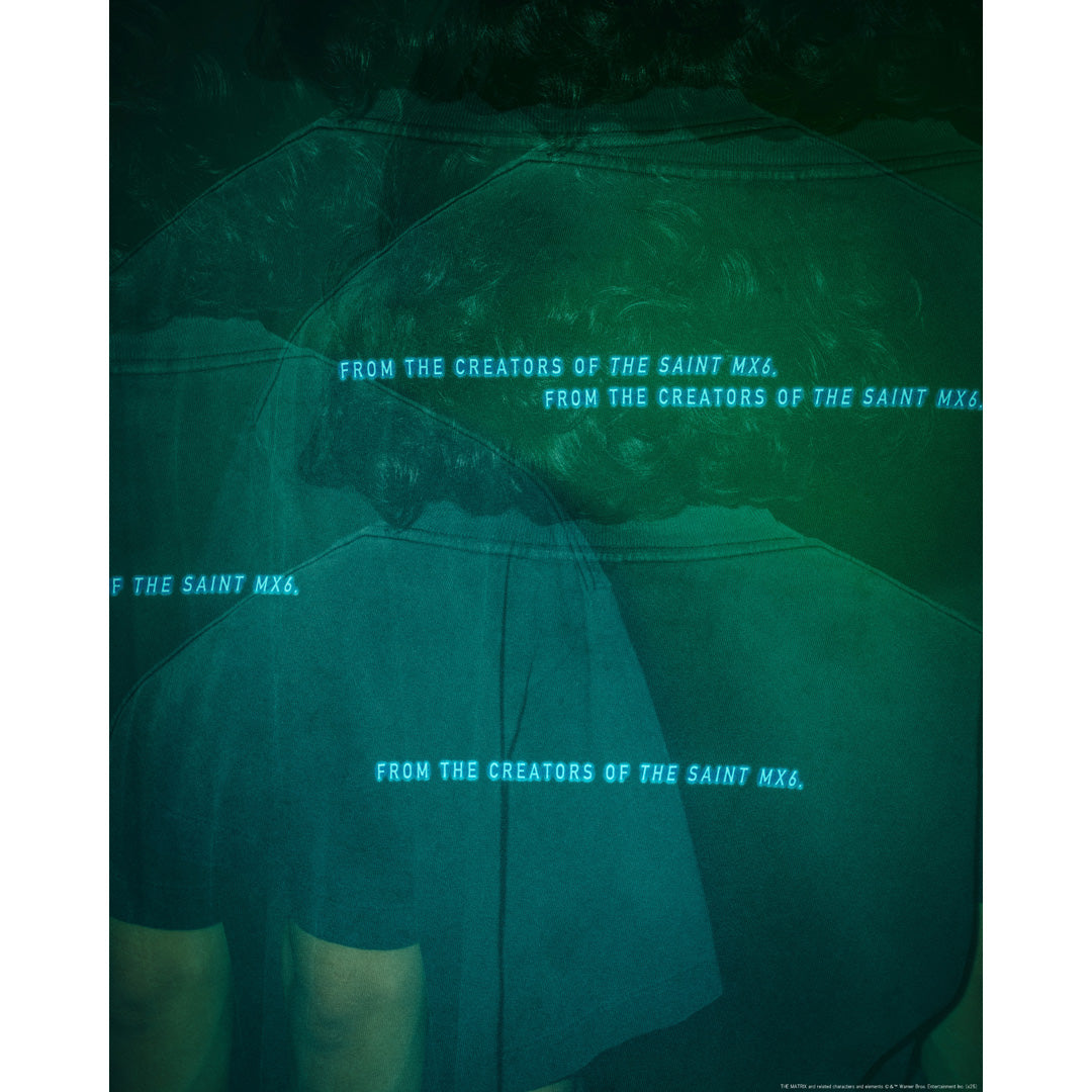 SAINT Mxxxxxx × THE MATRIX SS TEE THE MATRIX WHITE LOGO