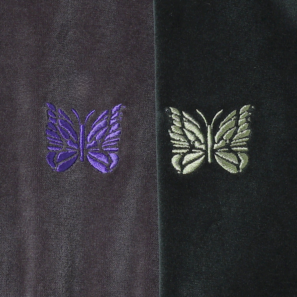 Rib Collar Track Jacket - C/PE Velour