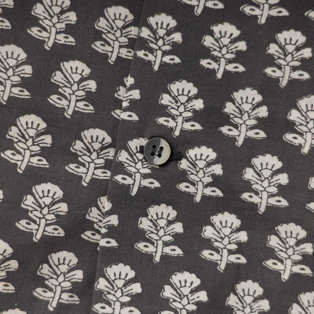 OPEN COLLAR SHIRT - India Batik Fab -