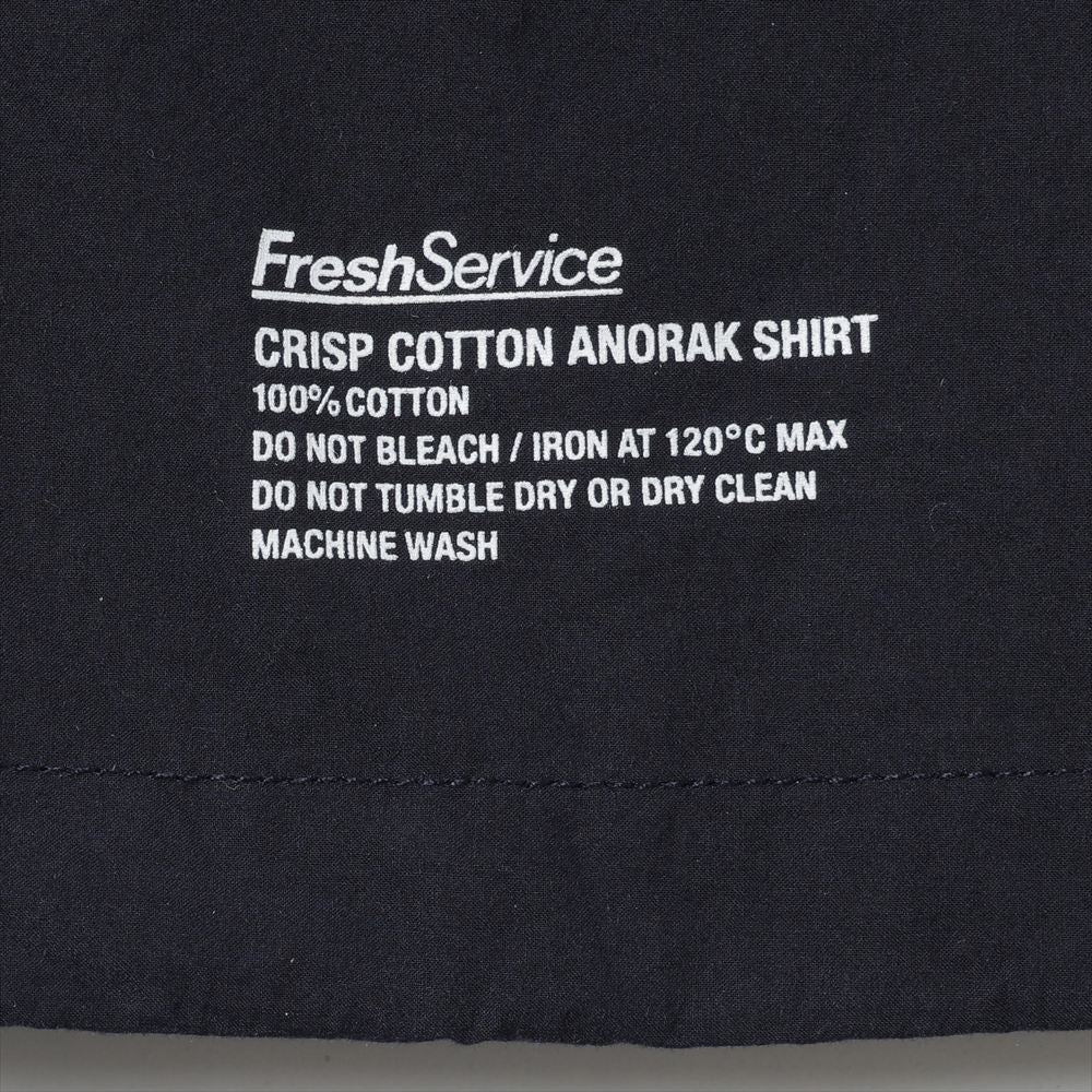 CRISP COTTON ANORAK S/S SHIRT