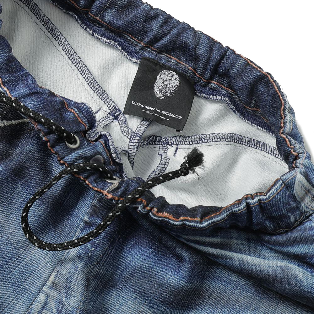 DENIM PRINT WIDE PT