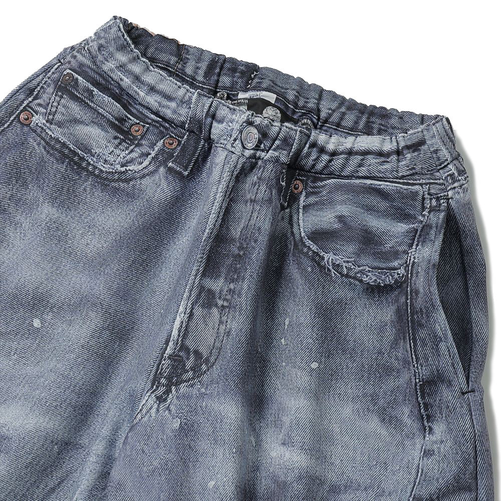 DENIM PRINT WIDE PT