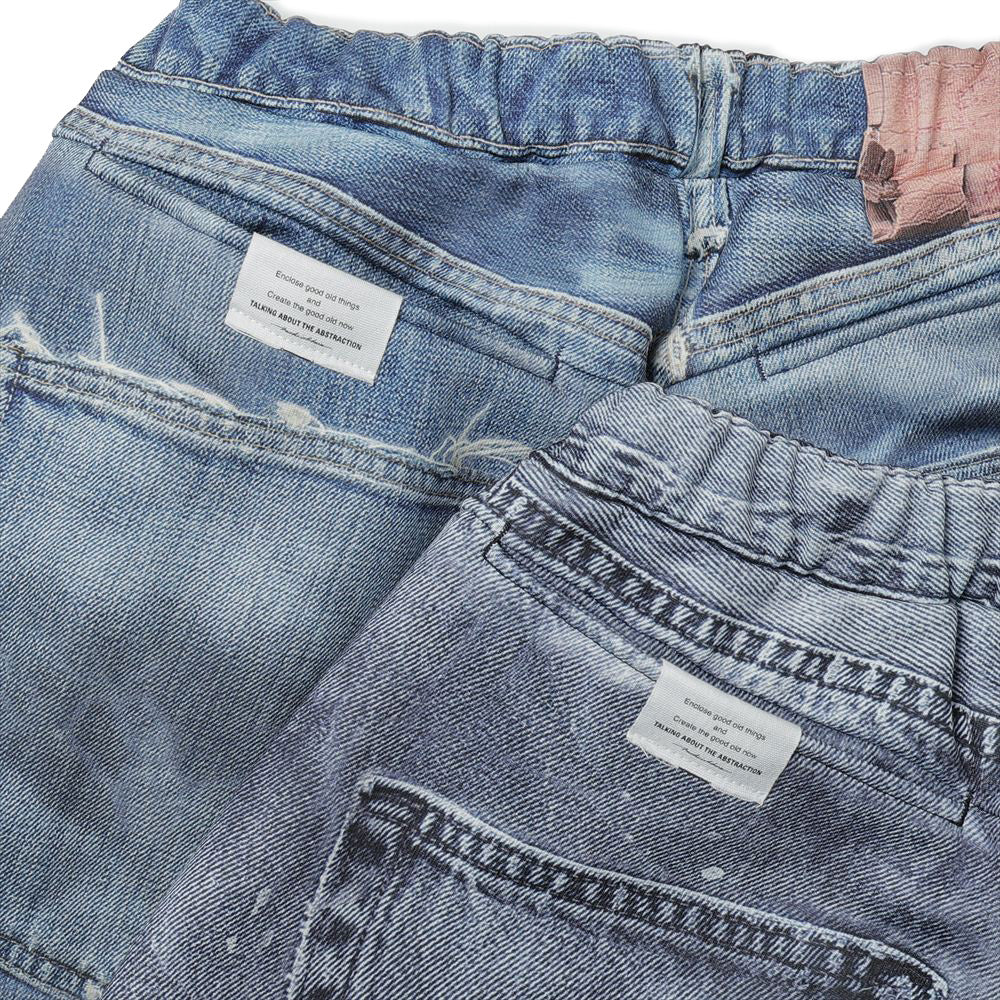 DENIM PRINT WIDE PT