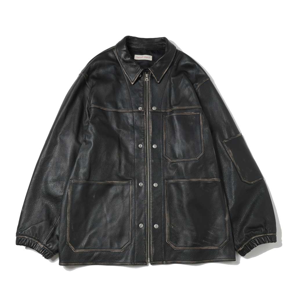 barbell object leather coverall (bo-07a10) | barbell object