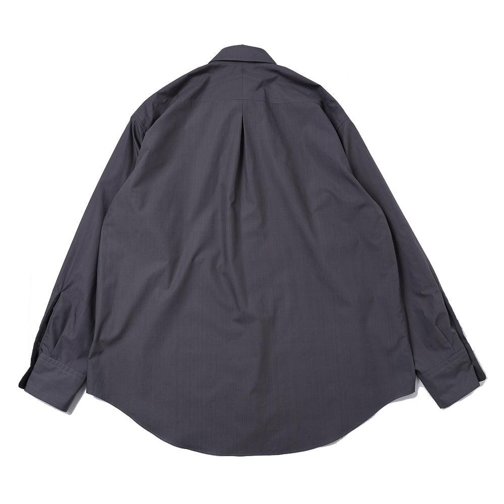 COMFORT FIT SHIRT ORGANIC GIZA TYPEWRITER CLOTH (CHARCOAL)