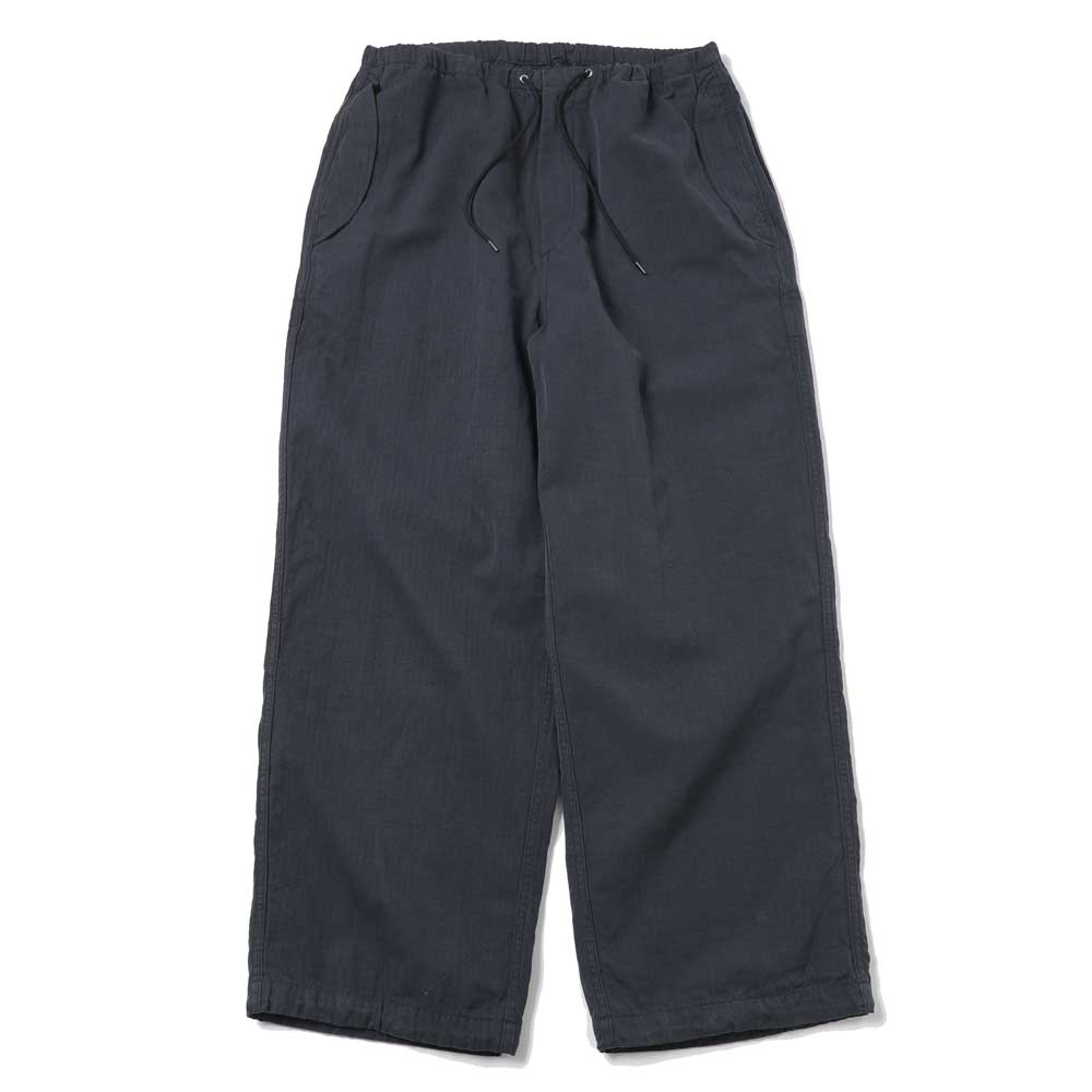 キ*ク様 26SS A.PRESSE アプレッセパンツ黒2 A.PRESSE (ア プレッセ) Washed Cotton Silk Linen HBT M-51 Over