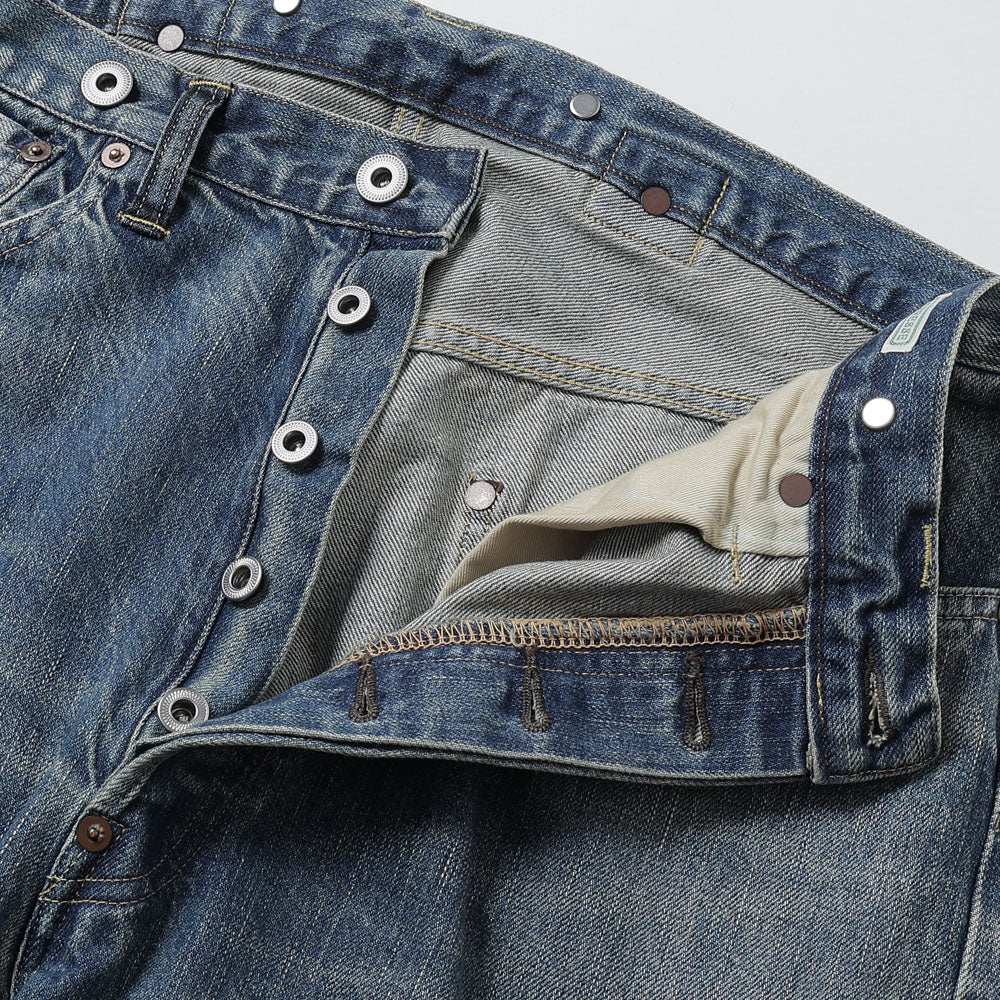 No.22 Washed Wide Denim Pants