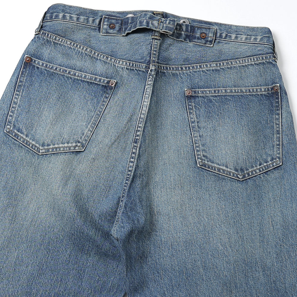 No.22 Washed Wide Denim Pants
