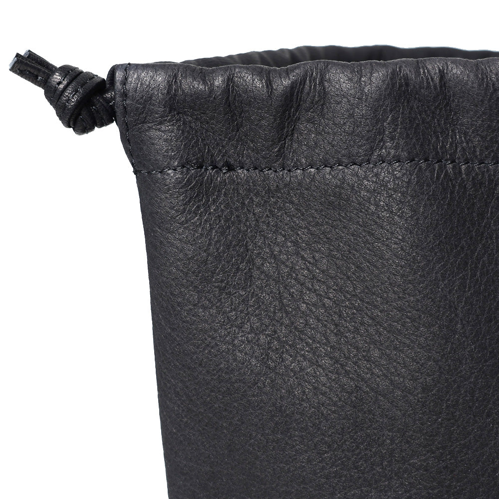 DA129 / Double Faced CYLINDER DRAWSTRING POUCH