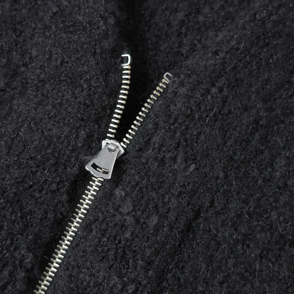 Boucle Alpaca Zip Cardigan 10/26 (mae)
