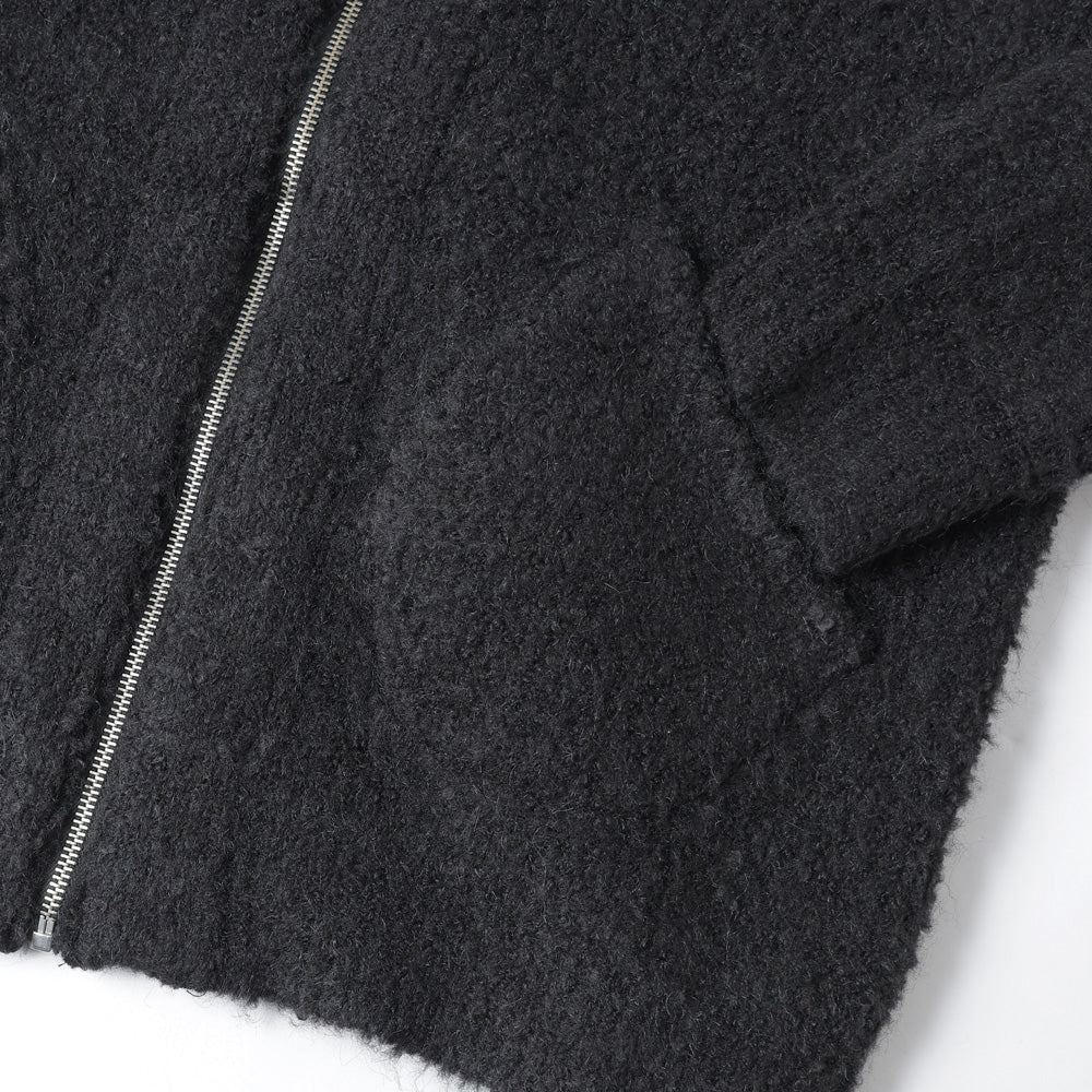 Boucle Alpaca Zip Cardigan 10/26 (mae)