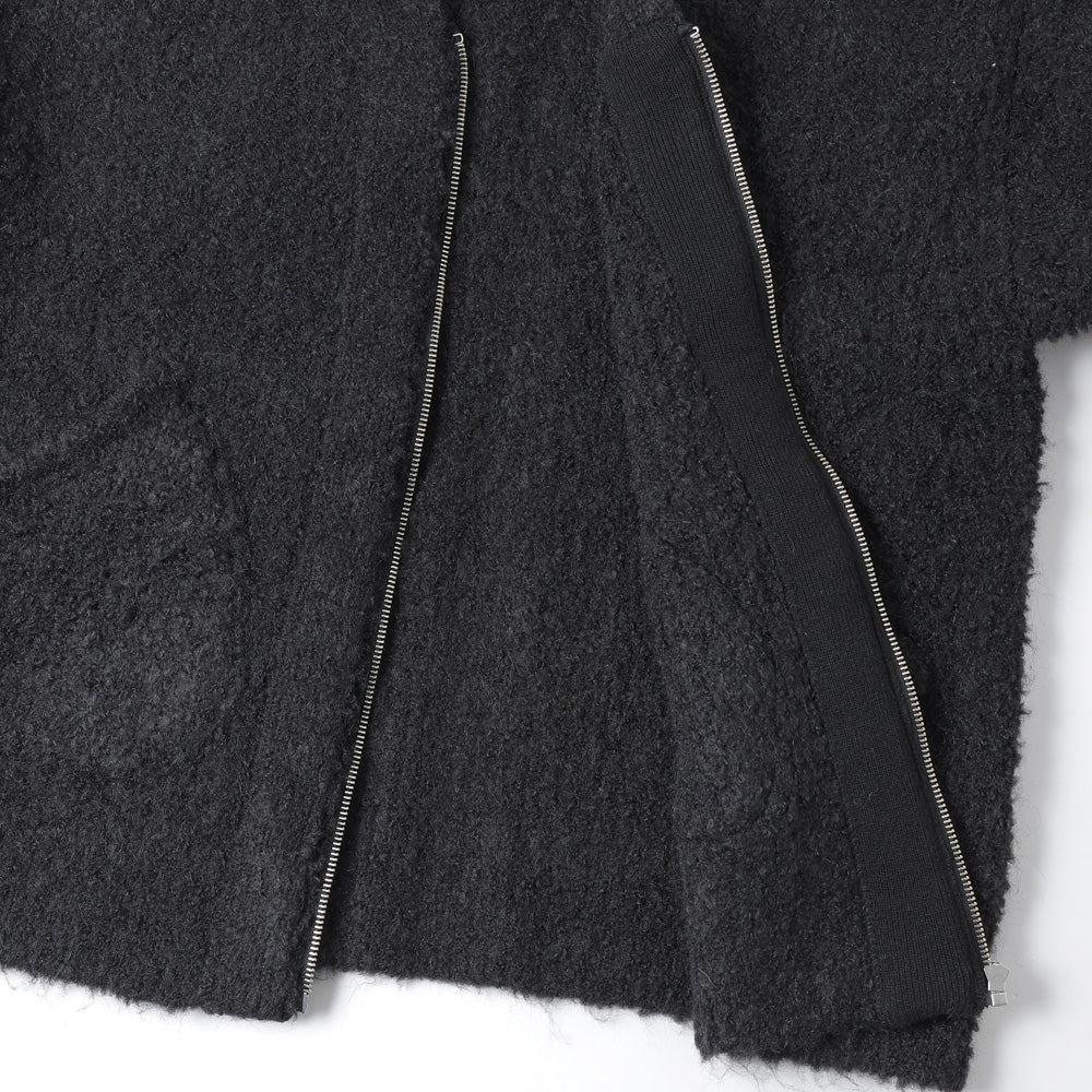 Boucle Alpaca Zip Cardigan 10/26 (mae)