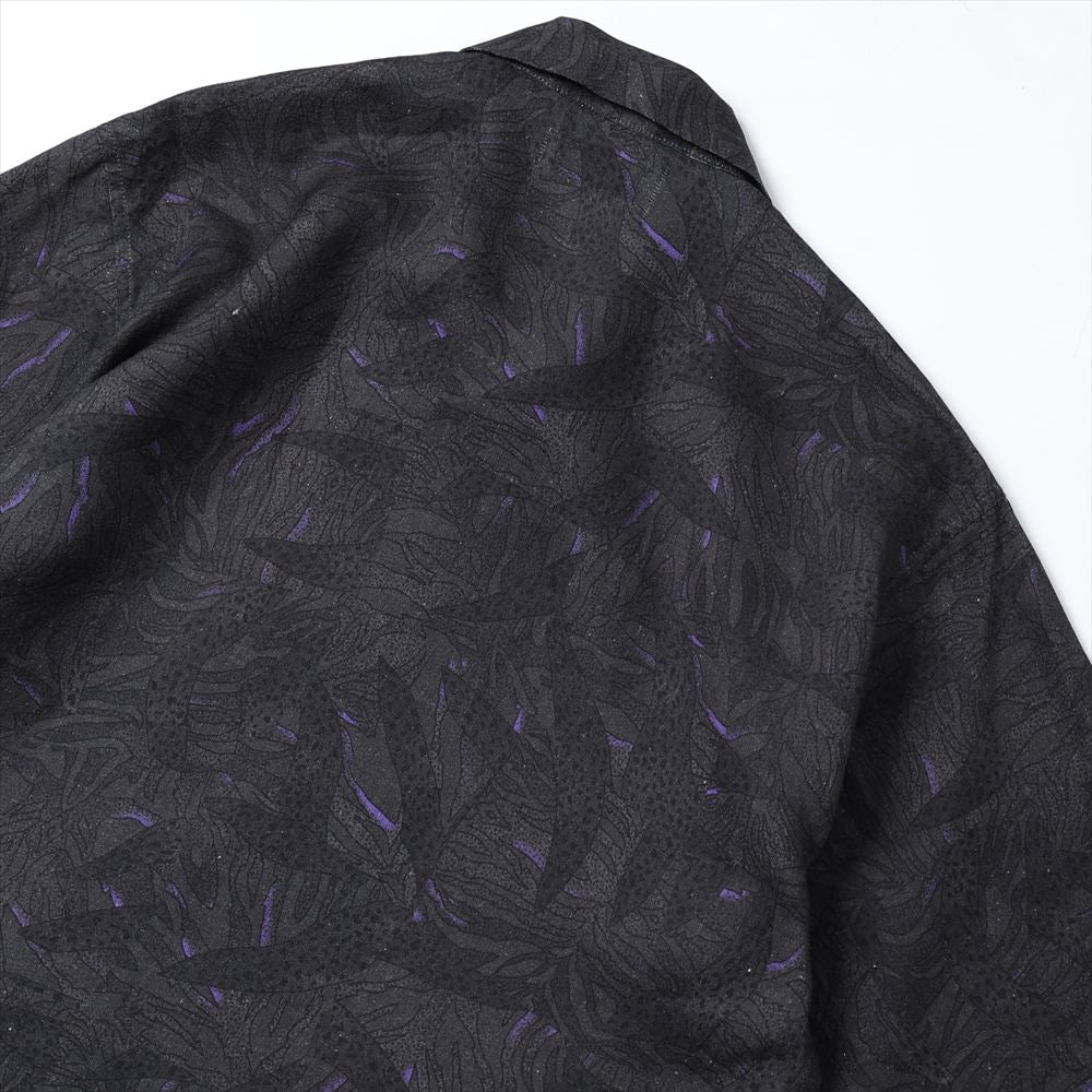 OPEN COLLAR S/S SHIRT LINEN TROPICAL