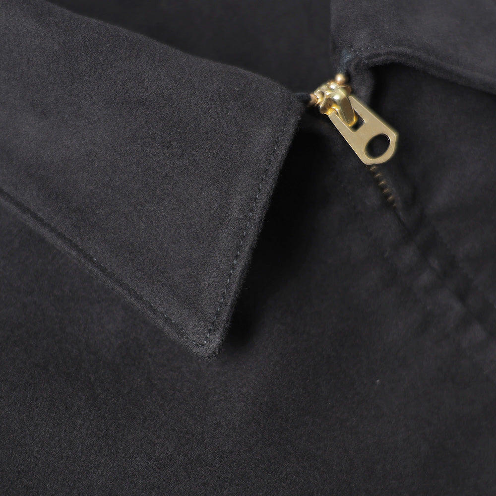 モールスキン ジップショートジャケット