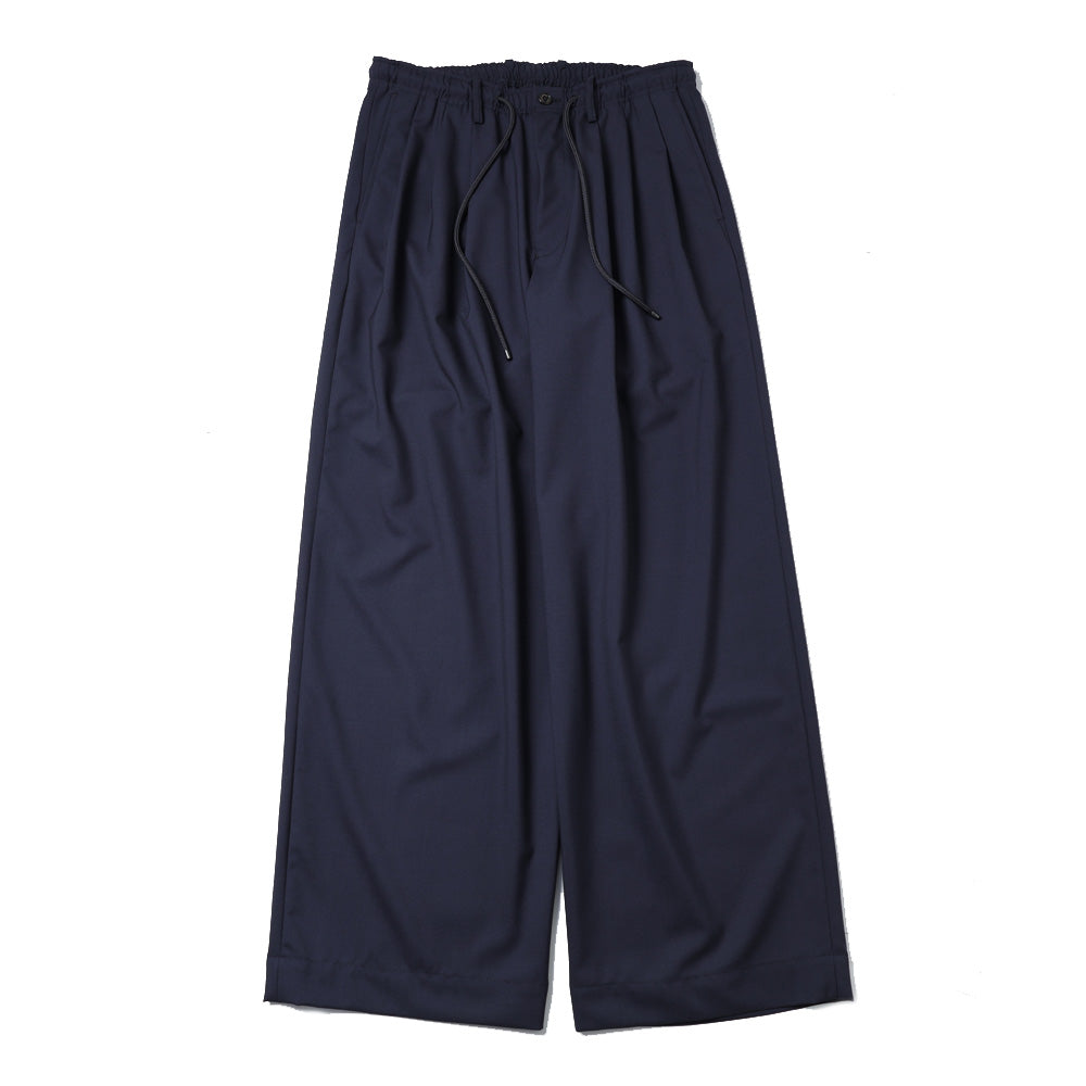 TRIPLE PLEATED EASY TROUSERS ORGANIC WOOL 2/80 TROPICAL