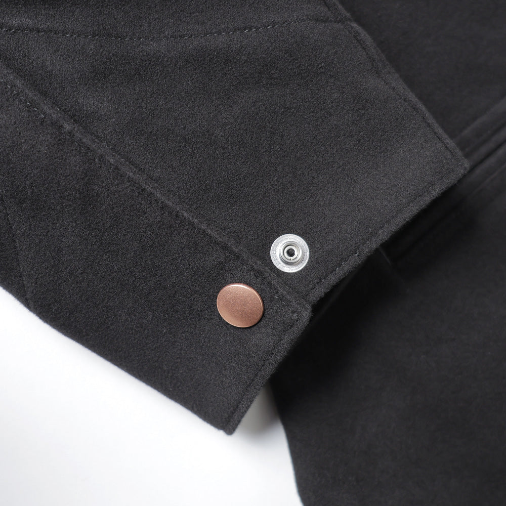 モールスキン ジップショートジャケット