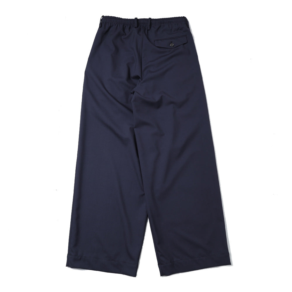 TRIPLE PLEATED EASY TROUSERS ORGANIC WOOL 2/80 TROPICAL