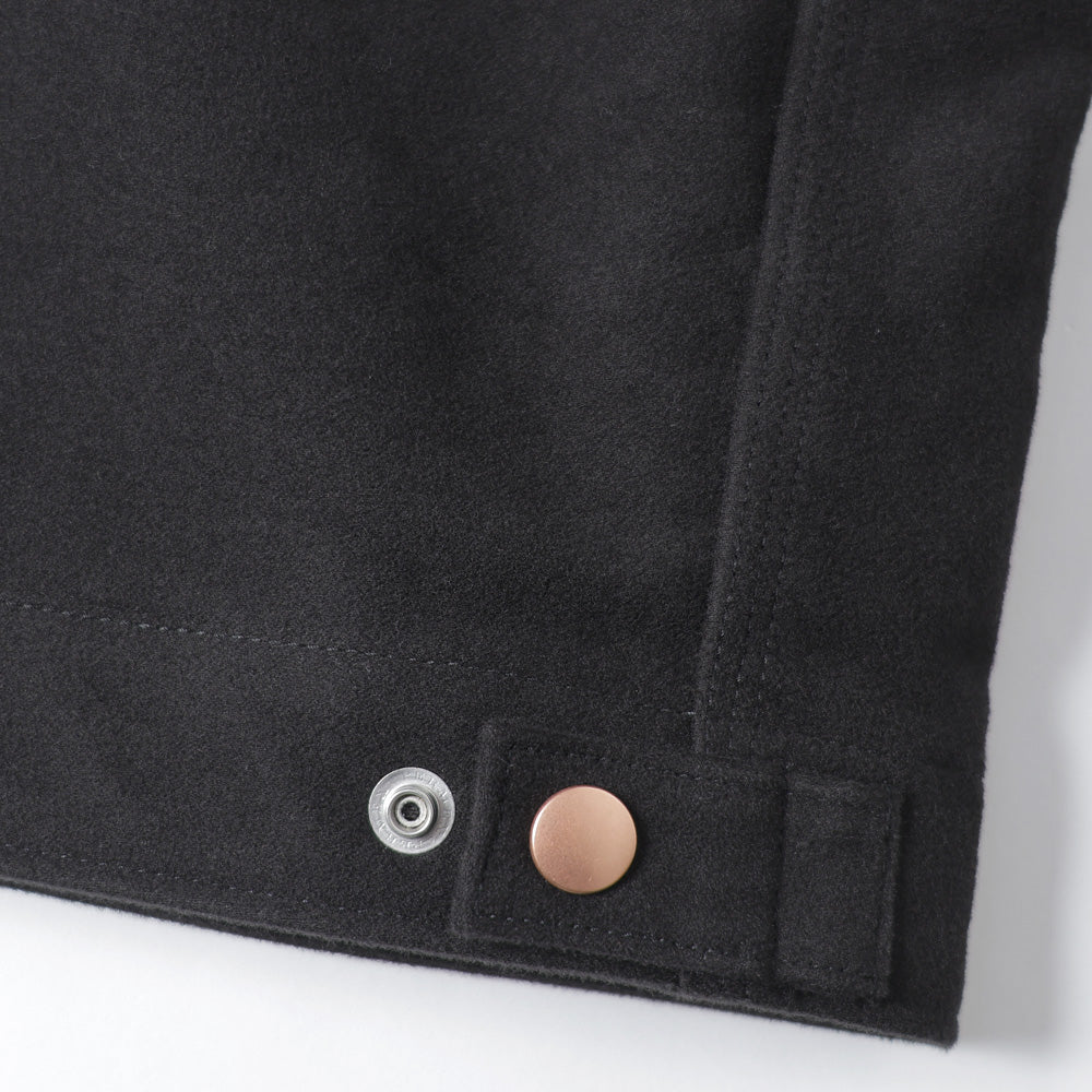 モールスキン ジップショートジャケット