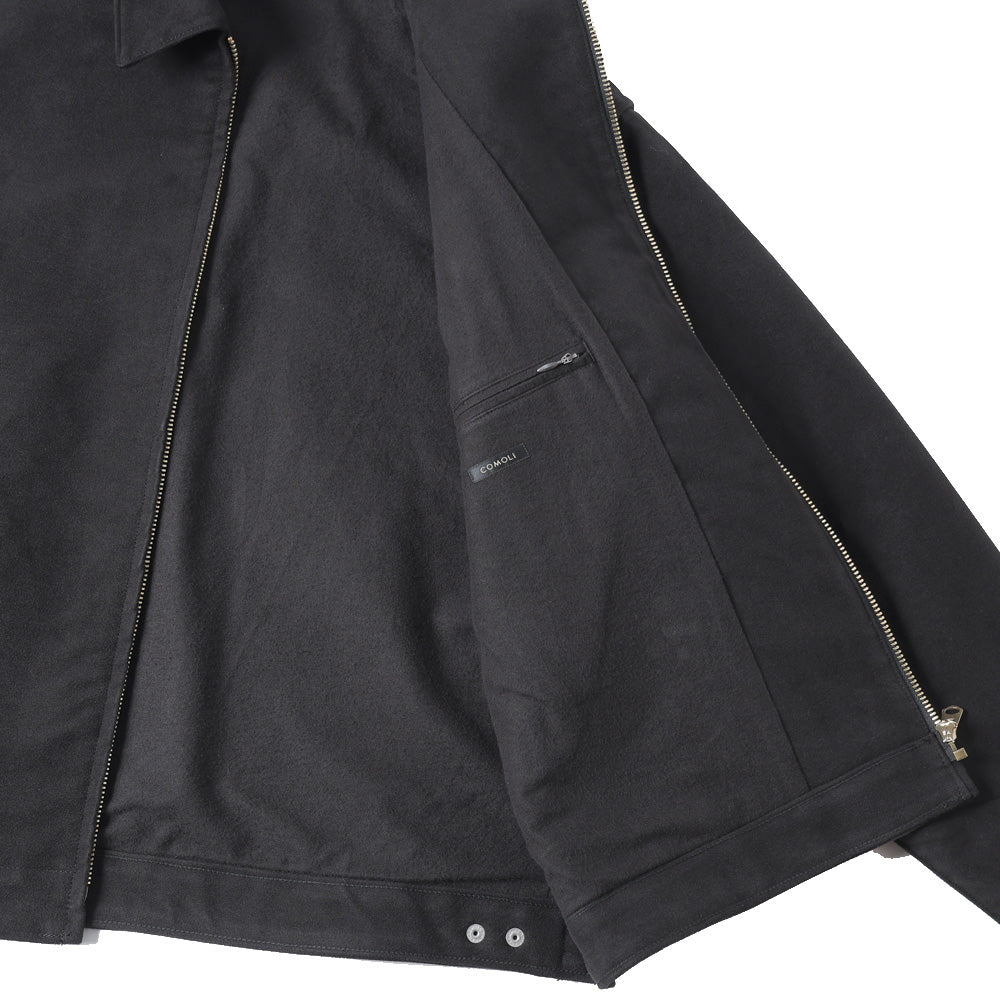 モールスキン ジップショートジャケット