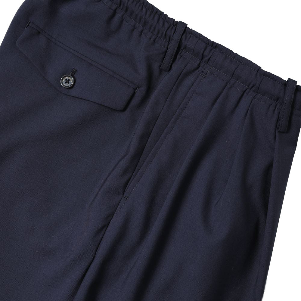 TRIPLE PLEATED EASY TROUSERS ORGANIC WOOL 2/80 TROPICAL