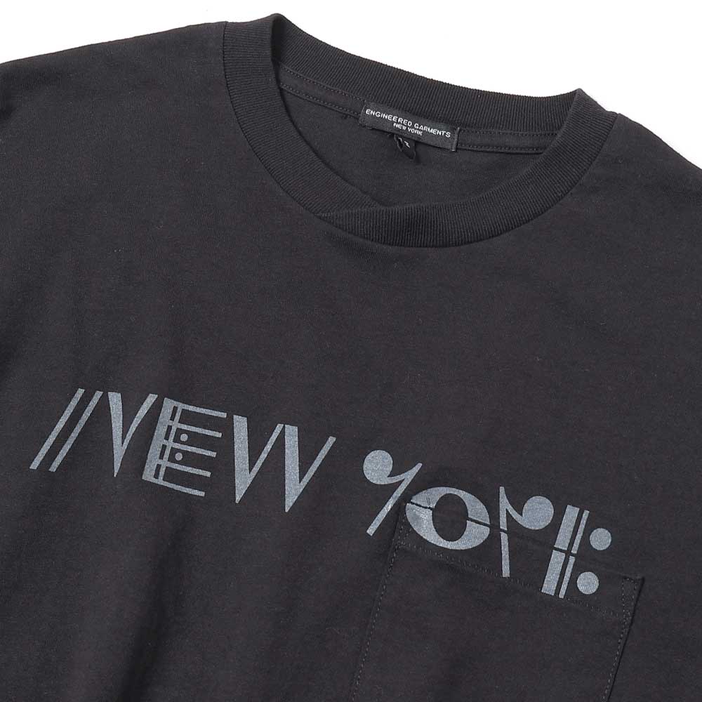 Printed Cross Crew Neck L/S T-shirt - NY