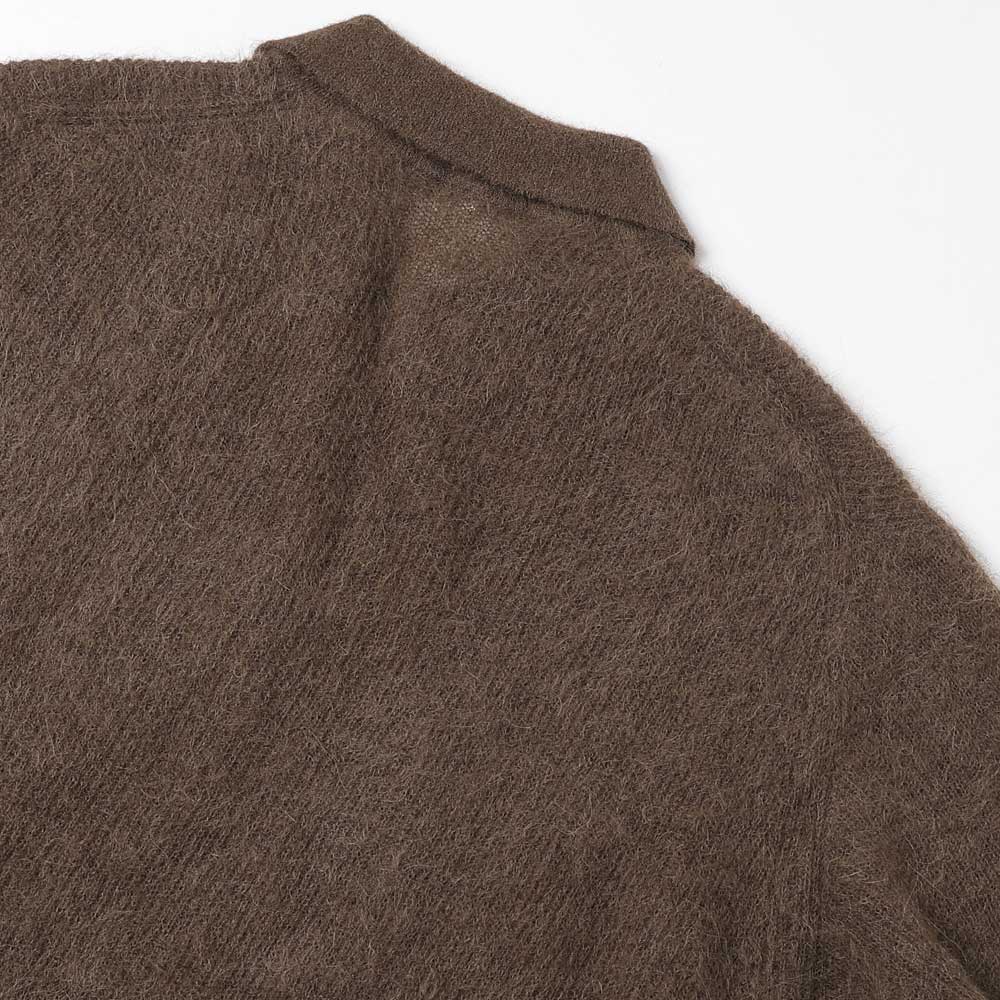 BABY SURI ALPACA SHEER KNIT SKIPPER POLO