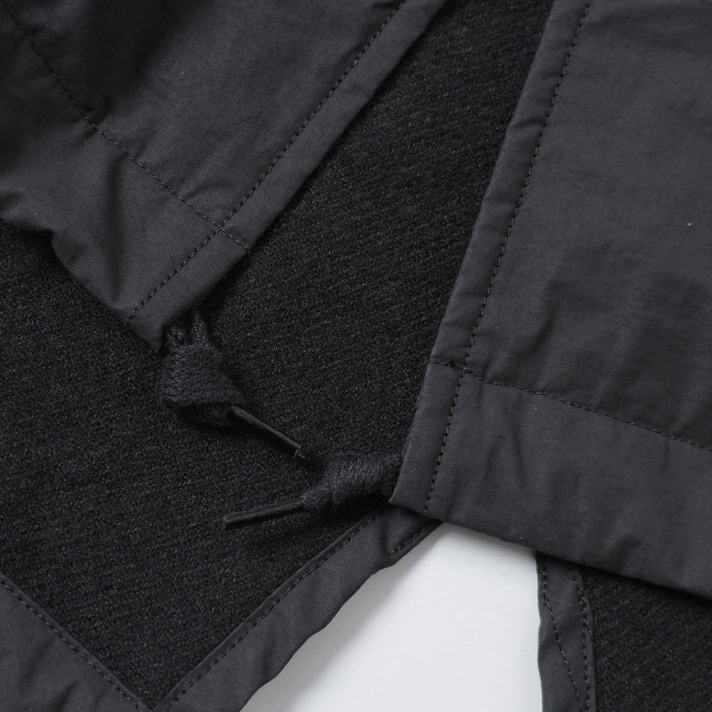 コットンナイロン ミリタリー フーデッドコート