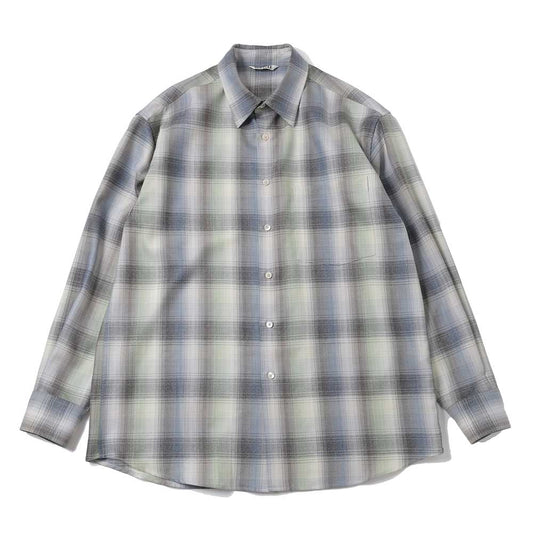 SUPER LIGHT WOOL CHECK SHIRT