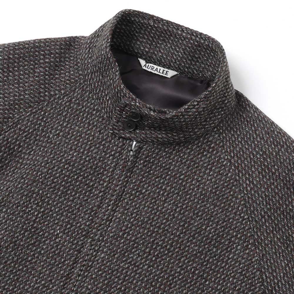 ALPACA WOOL SILK TWEED ZIP BLOUSON