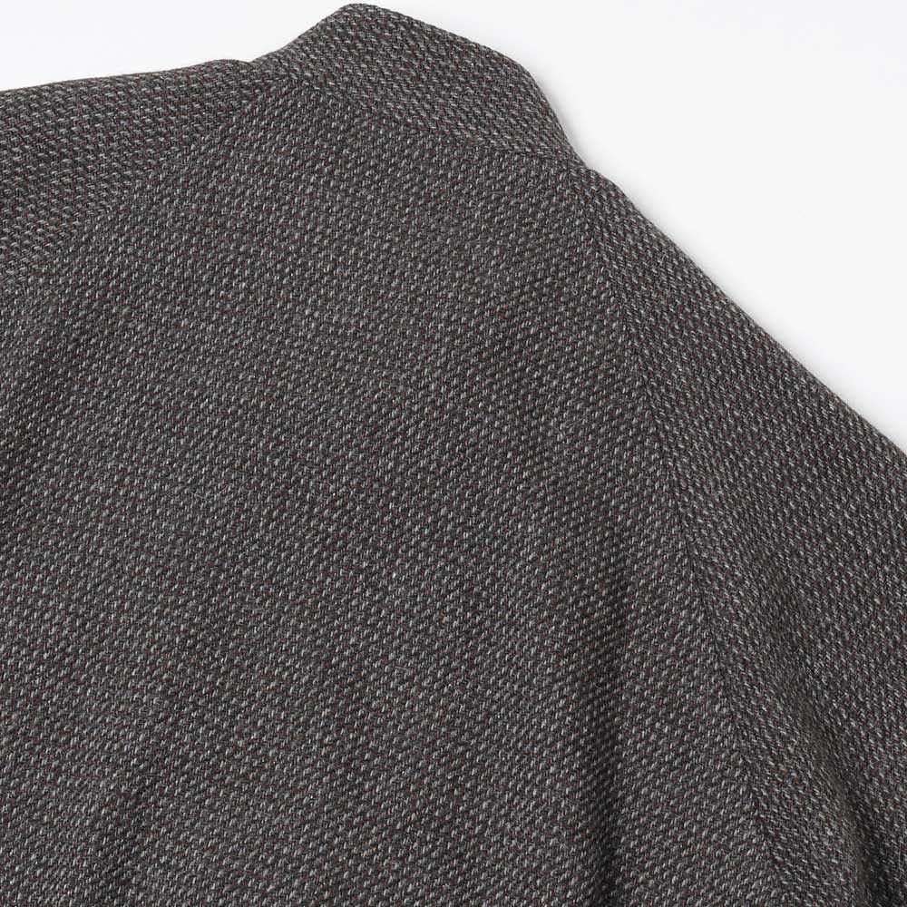 ALPACA WOOL SILK TWEED ZIP BLOUSON
