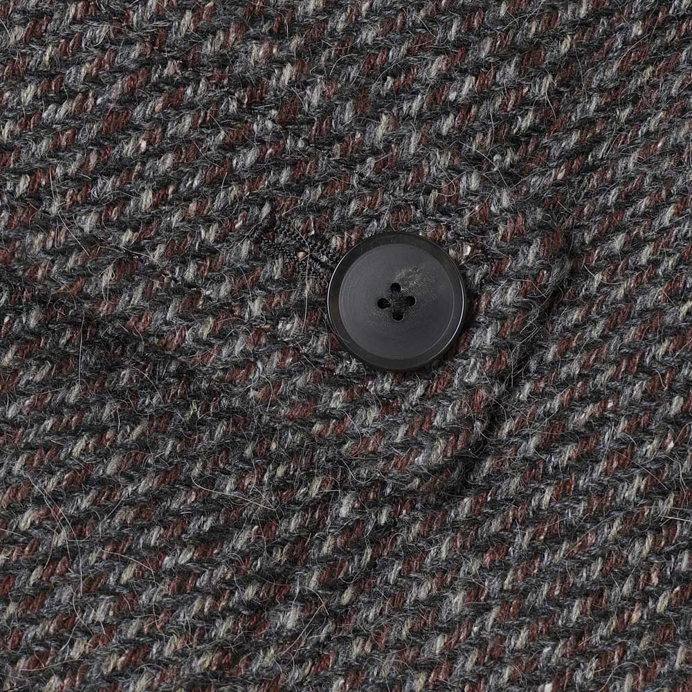 ALPACA WOOL SILK TWEED SOUTIEN COLLAR COAT