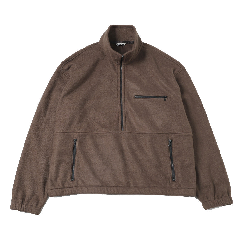 PURE SILK COMFORT FLEECE HALF ZIP P/O