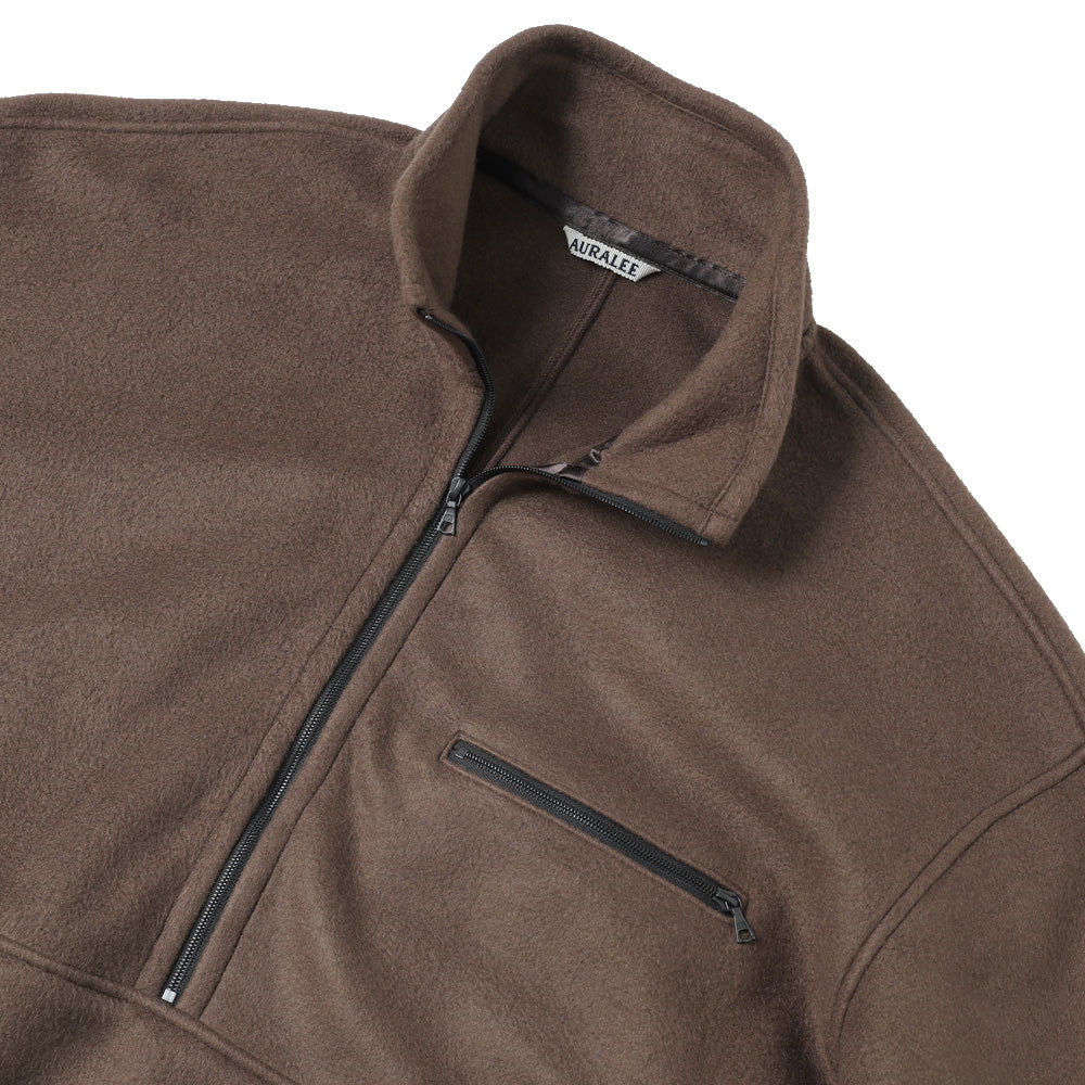 PURE SILK COMFORT FLEECE HALF ZIP P/O