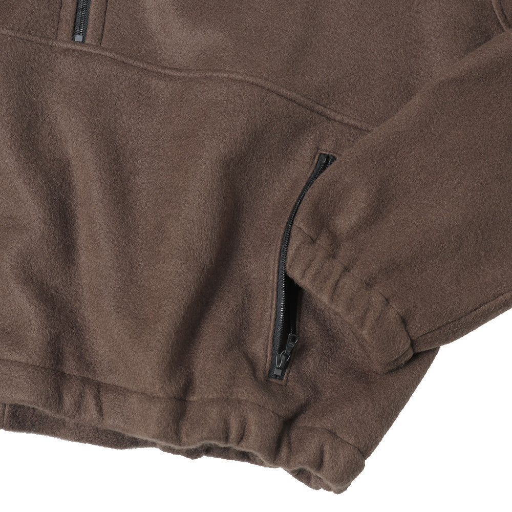 PURE SILK COMFORT FLEECE HALF ZIP P/O