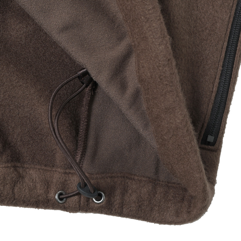 PURE SILK COMFORT FLEECE HALF ZIP P/O