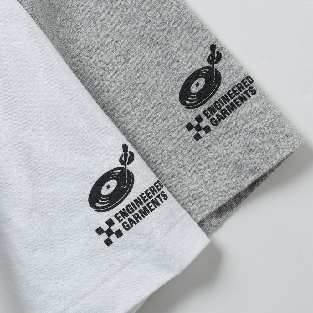 Printed Cross Crew Neck T-shirt - Flower