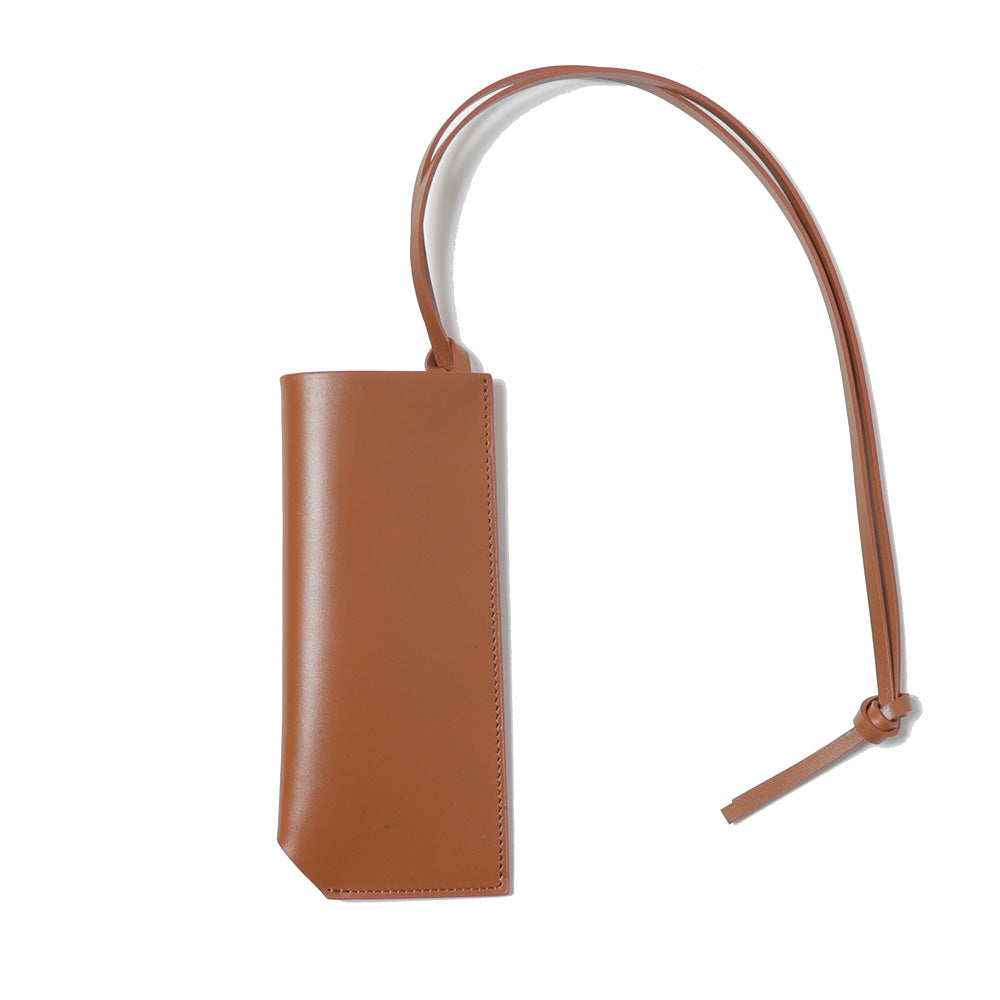 AURALEE オーラリーLEATHER SUNGLASSES CASE AURALEE - Leather Sunglasses Case (BROWN/WHITE/BLACK) WASHIDA