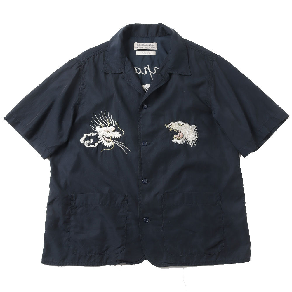 キュプラ綿ツイルS/S SHIRT (龍)